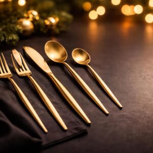 stainless-steel-gold-flatware-set